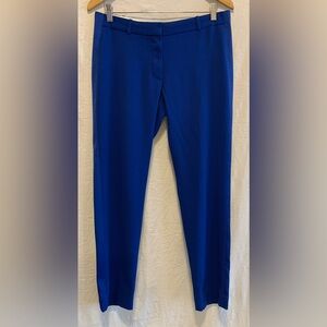 Wilfred Aritzia Cobalt Blue Tuxedo Trousers with Silk Trim - Size 8